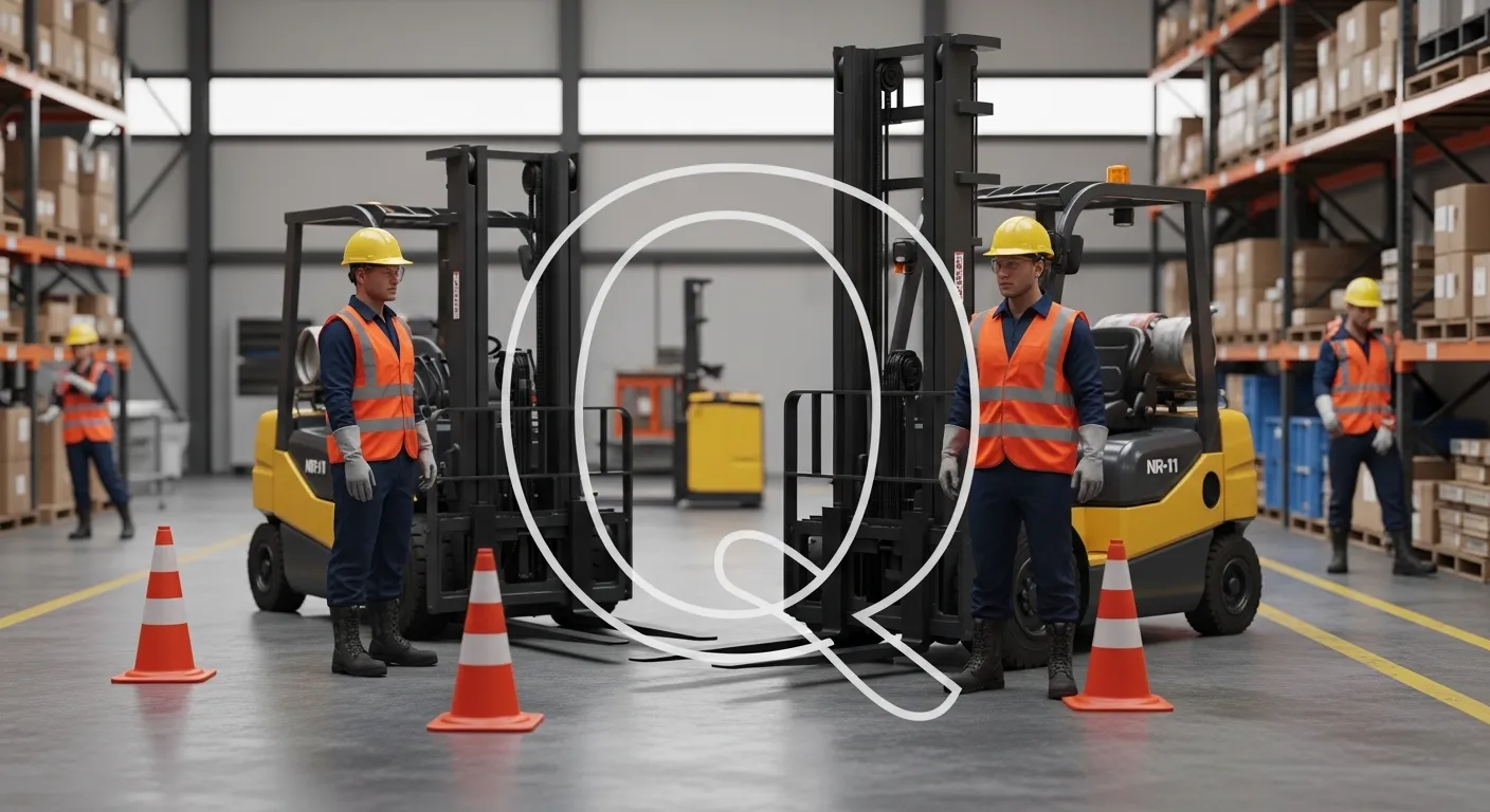 Treinamento para operadores de empilhadeira